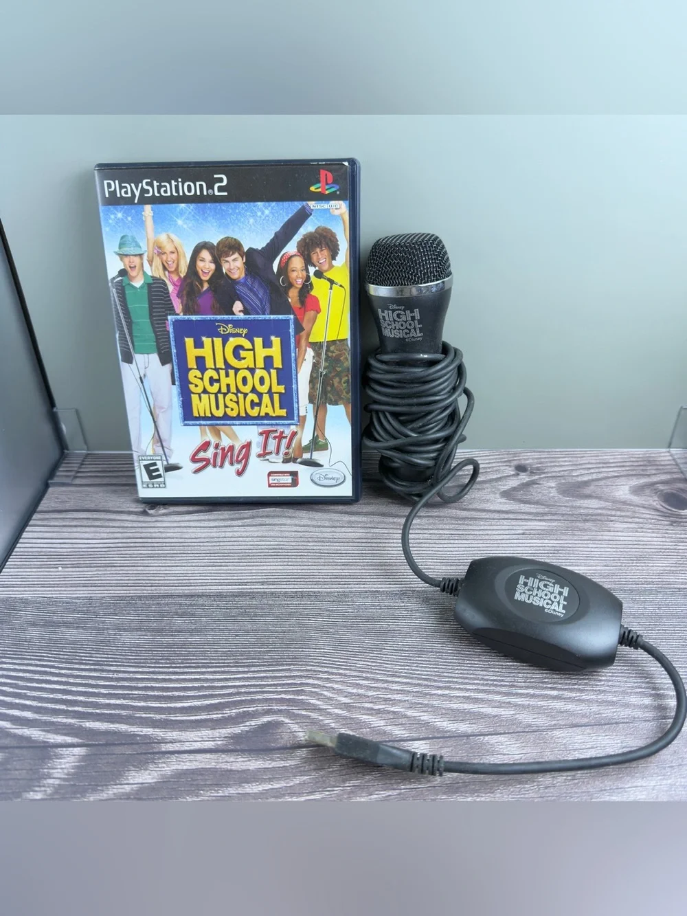 PS2 High School Musical Sing It Game Tested + Microphone Untested